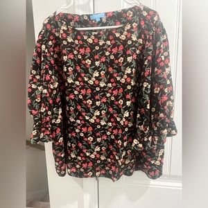 Draper James RSVP Size 2 XL Floral Shirt